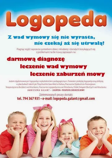 Mgr Agnieszka Woźniak LOGOPEDA,TERAPEUTA ZABURZEŃ MOWY